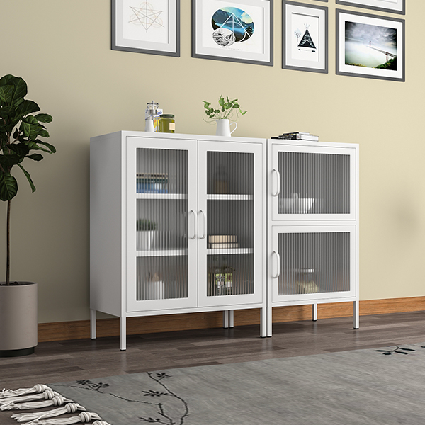 Square Corner Tempered Glass Door