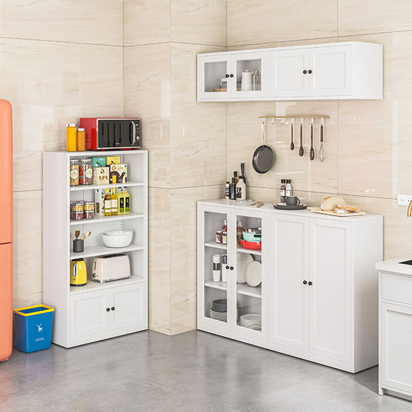 File Cabinet with Glass Door