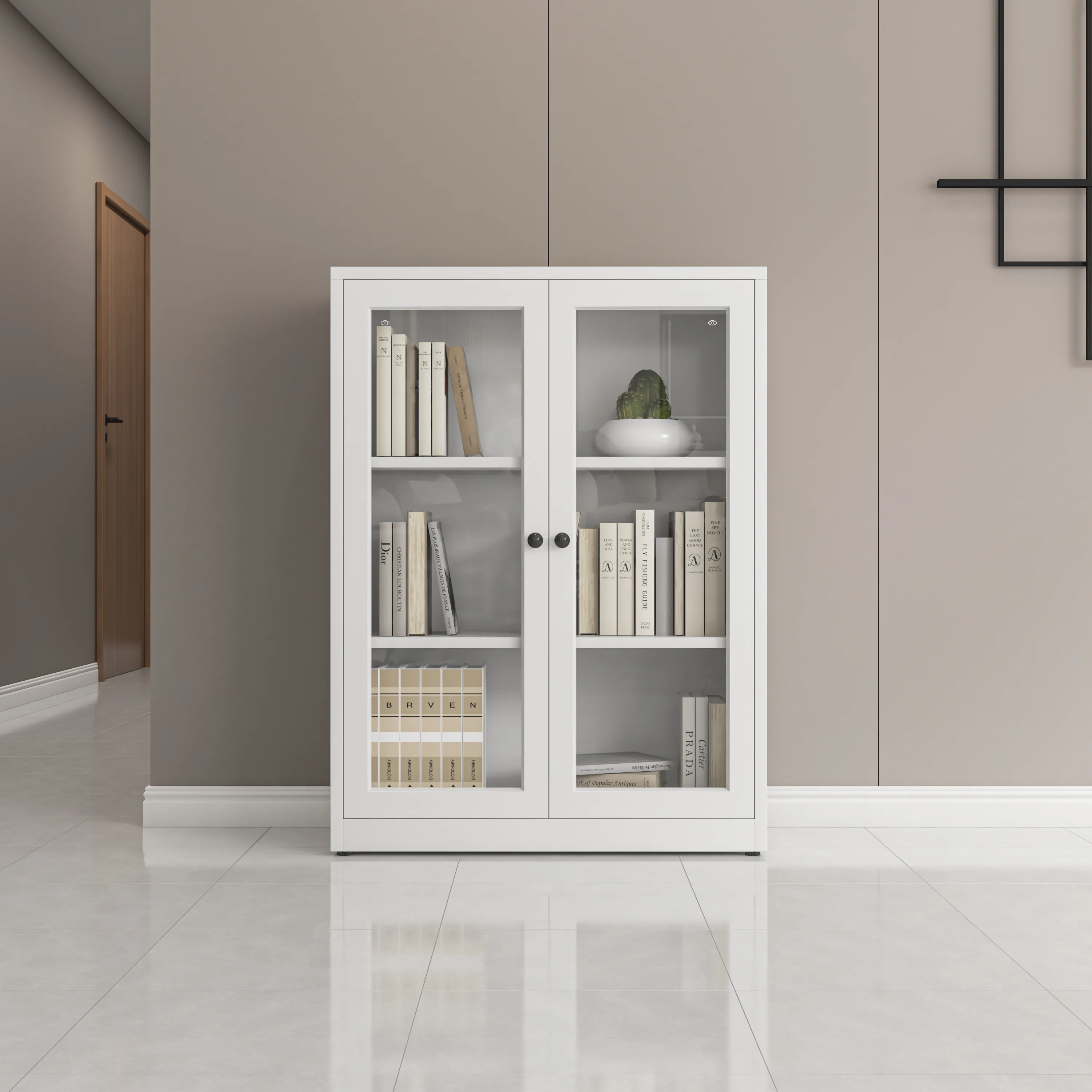 Steel filing cabinet
